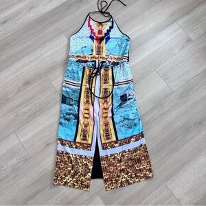 NWT Clover Canyon halter midi dress multicolor medium boho casual vacation